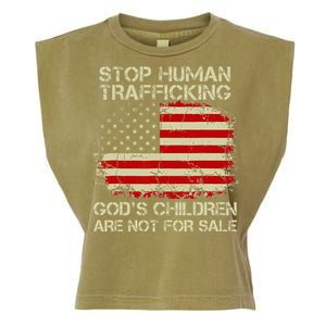 Stop Human Trafficking God's Children Are Not For Sale Gift Garment-Dyed Women's Muscle Tee