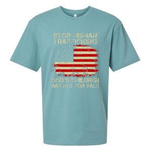 Stop Human Trafficking God's Children Are Not For Sale Gift Sueded Cloud Jersey T-Shirt