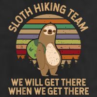 Sloth Hiking Team We Will Get There When We Get There 11oz C Handle Ceramic Mug
