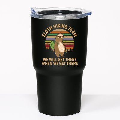 Sloth Hiking Team We Will Get There When We Get There Tumbler