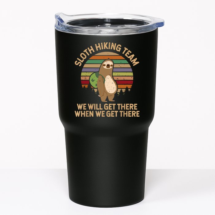 Sloth Hiking Team We Will Get There When We Get There Tumbler