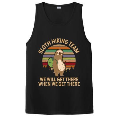 Sloth Hiking Team We Will Get There When We Get There PosiCharge Competitor Tank