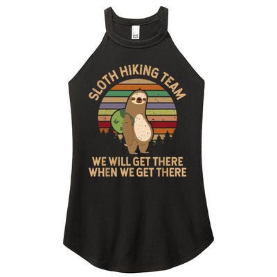 Sloth Hiking Team We Will Get There When We Get There Women's Perfect Tri Rocker Tank