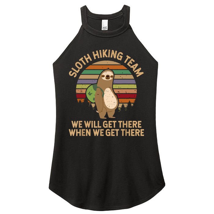 Sloth Hiking Team We Will Get There When We Get There Women's Perfect Tri Rocker Tank