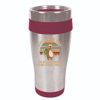 Sloth Hiking Team We Will Get There When We Get There 16oz Travel Tumbler
