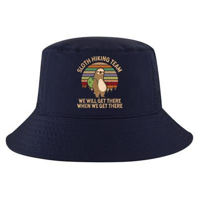 Sloth Hiking Team We Will Get There When We Get There Cool Comfort Performance Bucket Hat