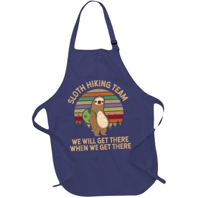 Sloth Hiking Team We Will Get There When We Get There Apron
