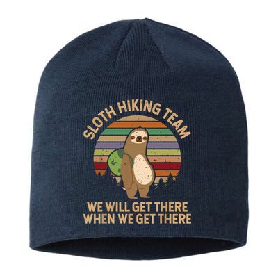 Sloth Hiking Team We Will Get There When We Get There Sustainable Beanie