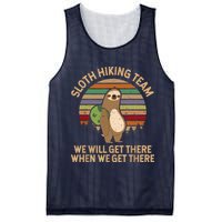 Sloth Hiking Team We Will Get There When We Get There Mesh Reversible Basketball Jersey Tank