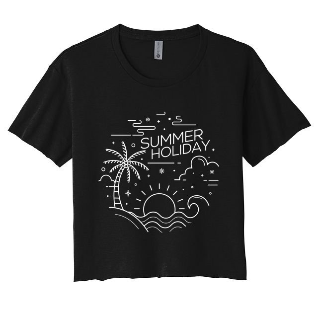 Summer Holiday Tropical Vacation Crop Top
