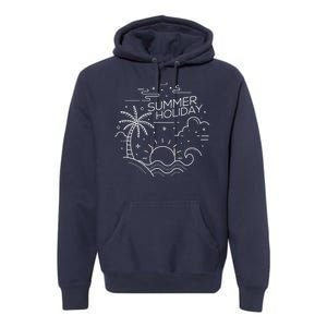 Summer Holiday Tropical Vacation Premium Hoodie