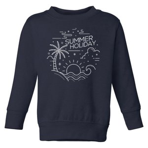 Summer Holiday Tropical Vacation Toddler Sweatshirt