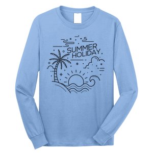 Summer Holiday Tropical Vacation Long Sleeve Shirt