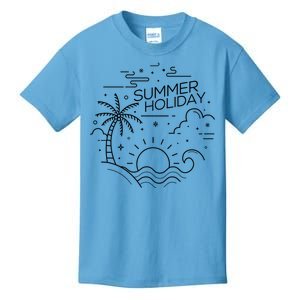 Summer Holiday Tropical Vacation Kids T-Shirt