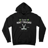 SAINT HAT TRICKS Funny St Patrick's Day Irish Hockey Club Hoodie