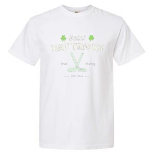 SAINT HAT TRICKS Funny St Patrick's Day Irish Hockey Club Garment-Dyed Heavyweight T-Shirt