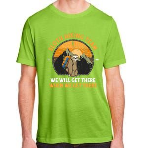 Sloth Hiking Tshirt, Sloth Hiking Team Tshirt TShirt Adult ChromaSoft Performance T-Shirt