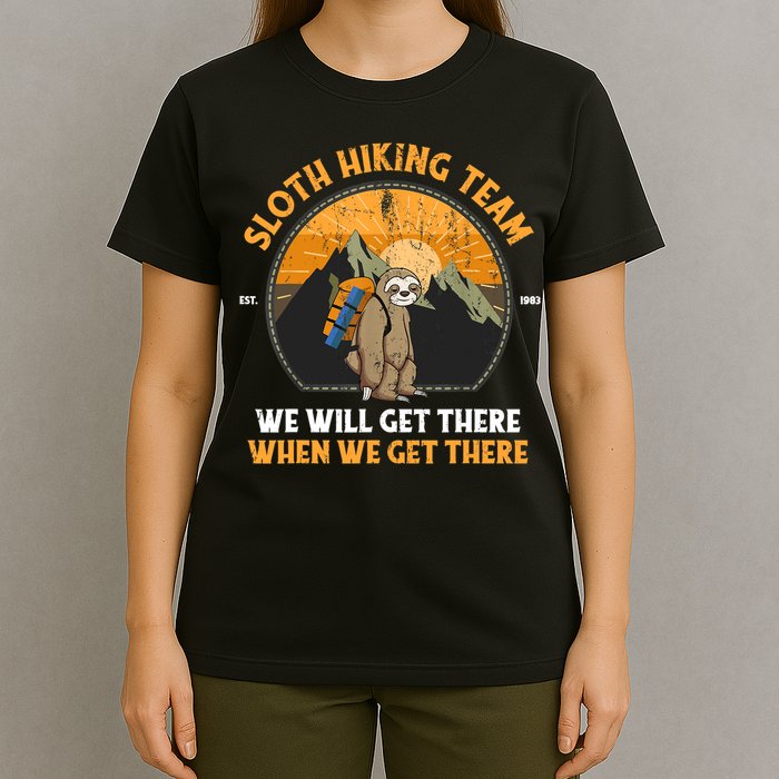 Sloth Hiking Tshirt, Sloth Hiking Team Tshirt TShirt T-Shirt