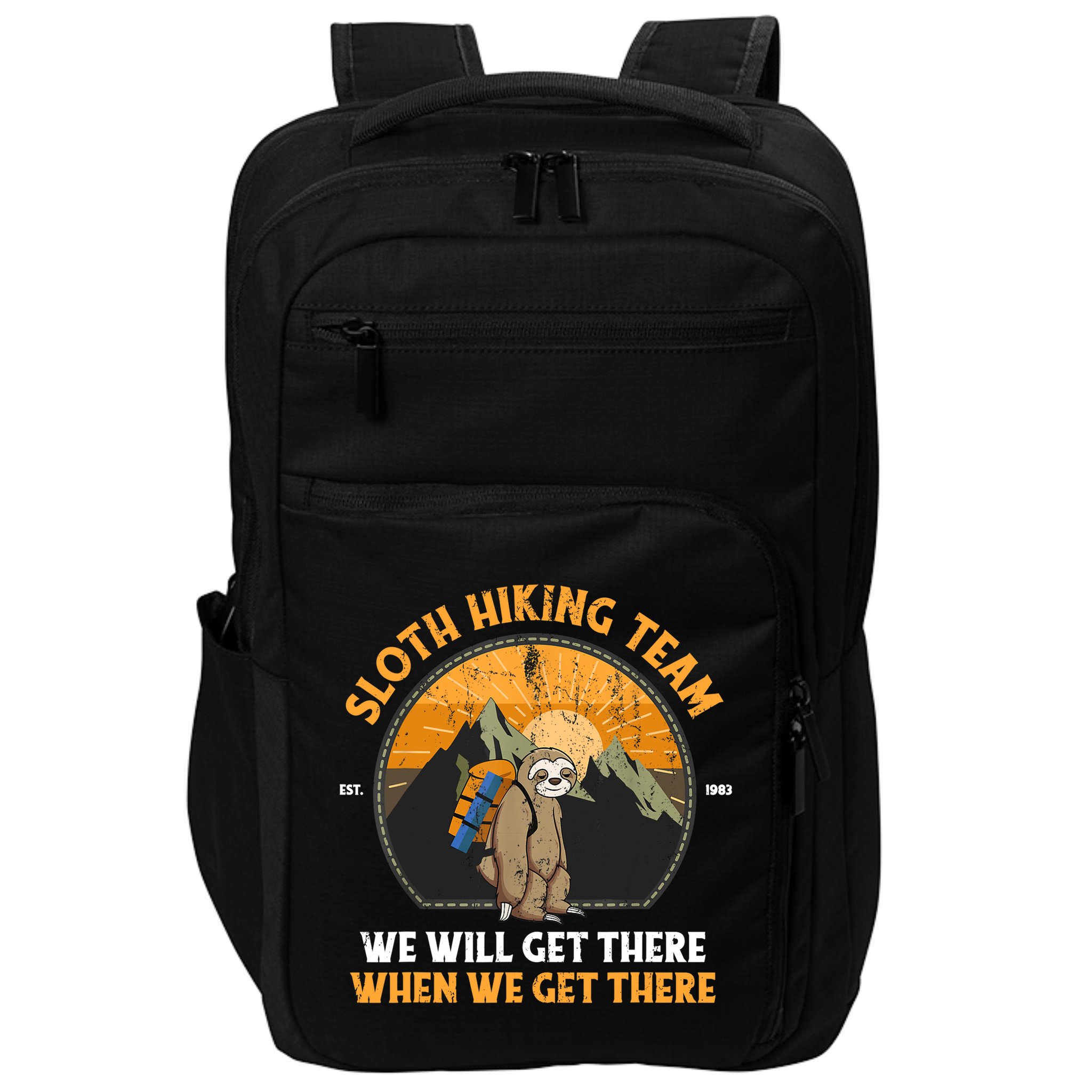 Sloth Hiking Tshirt, Sloth Hiking Team Tshirt TShirt Impact Tech Backpack