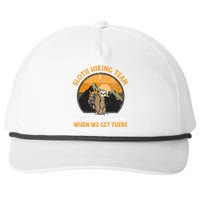 Sloth Hiking Tshirt, Sloth Hiking Team Tshirt TShirt Snapback Five-Panel Rope Hat