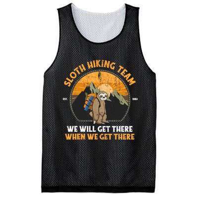 Sloth Hiking Tshirt, Sloth Hiking Team Tshirt TShirt Mesh Reversible Basketball Jersey Tank