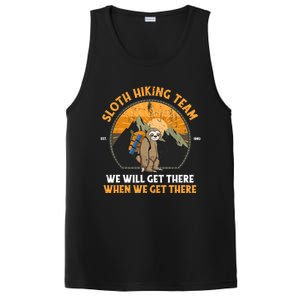 Sloth Hiking Tshirt, Sloth Hiking Team Tshirt TShirt PosiCharge Competitor Tank