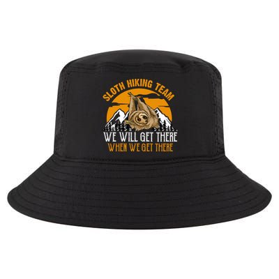 Sloth Hiking Team We Will Get There When We Get There Cool Comfort Performance Bucket Hat