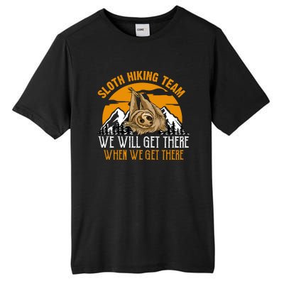 Sloth Hiking Team We Will Get There When We Get There Tall Fusion ChromaSoft Performance T-Shirt