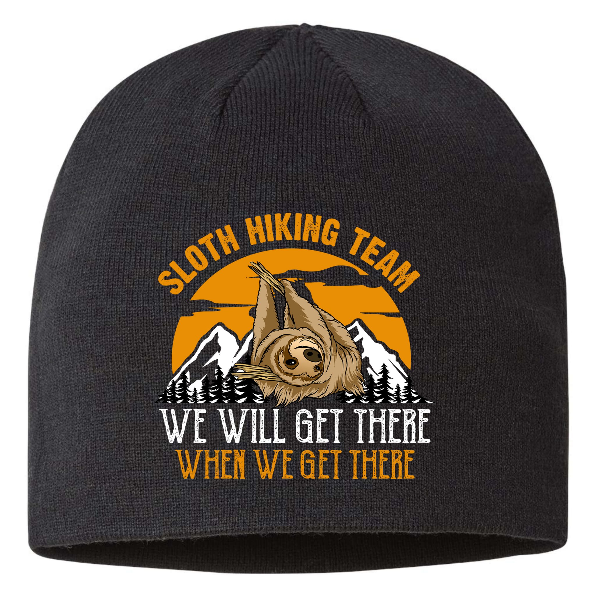 Sloth Hiking Team We Will Get There When We Get There Sustainable Beanie
