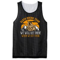 Sloth Hiking Team We Will Get There When We Get There Mesh Reversible Basketball Jersey Tank