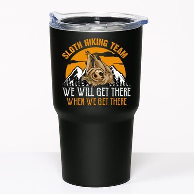Sloth Hiking Team We Will Get There When We Get There Tumbler