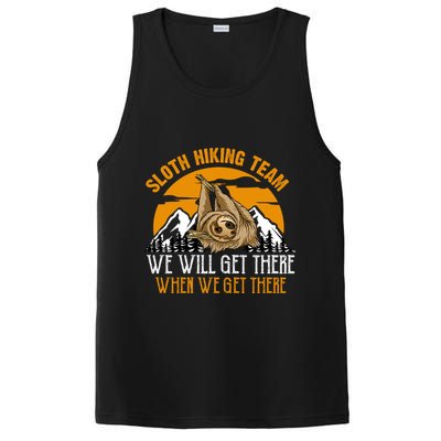 Sloth Hiking Team We Will Get There When We Get There PosiCharge Competitor Tank