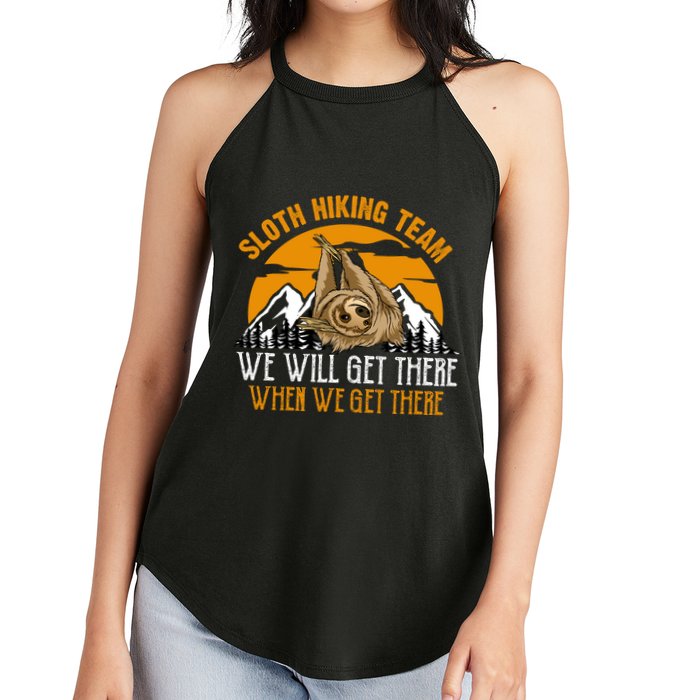 Sloth Hiking Team We Will Get There When We Get There Women's Perfect Tri Rocker Tank