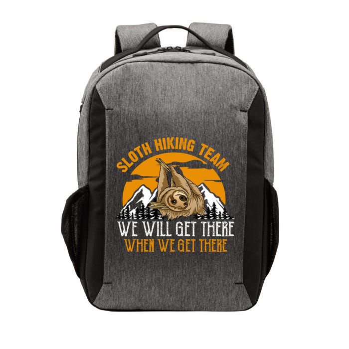 Sloth Hiking Team We Will Get There When We Get There Vector Backpack