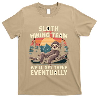 Sloth Hiking Team WeLl Get There Eventually Cool Hike Lover T-Shirt