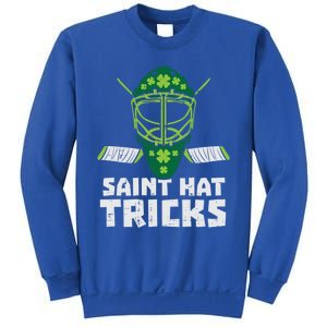 St Hat Tricks Funny St Patricks Day Ice Hockey Sport Gift Funny Gift Sweatshirt