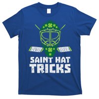 St Hat Tricks Funny St Patricks Day Ice Hockey Sport Gift Funny Gift T-Shirt