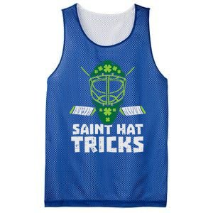 St Hat Tricks Funny St Patricks Day Ice Hockey Sport Gift Funny Gift Mesh Reversible Basketball Jersey Tank