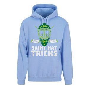 St Hat Tricks Funny St Patricks Day Ice Hockey Sport Gift Funny Gift Unisex Surf Hoodie