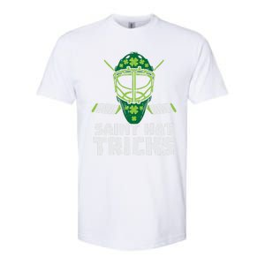 St Hat Tricks Funny St Patricks Day Ice Hockey Sport Gift Funny Gift Softstyle CVC T-Shirt