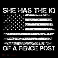 She Has The Iq Of A Fence Post Election Political Wool Snapback Cap