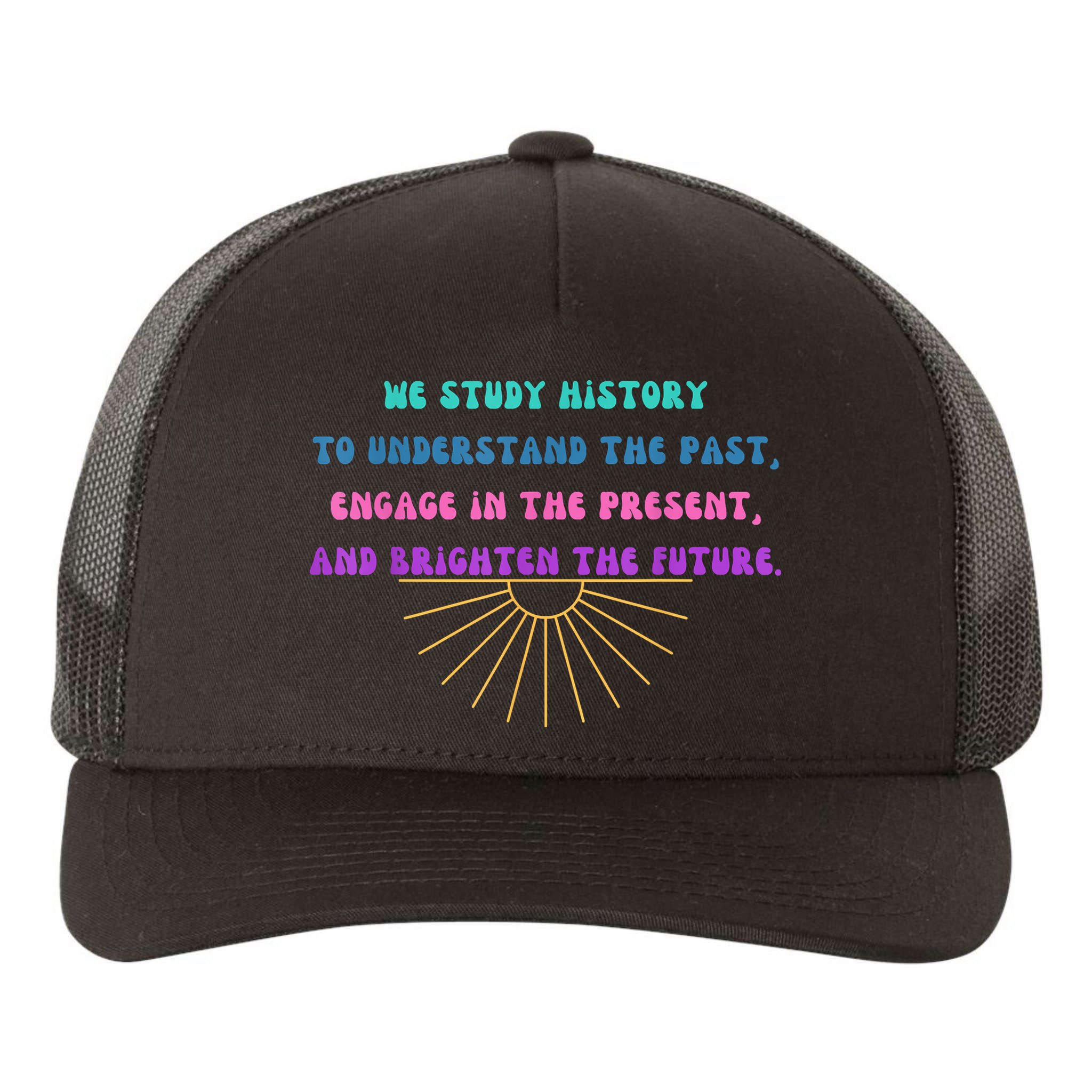 Study History Teach History Yupoong Adult 5-Panel Trucker Hat