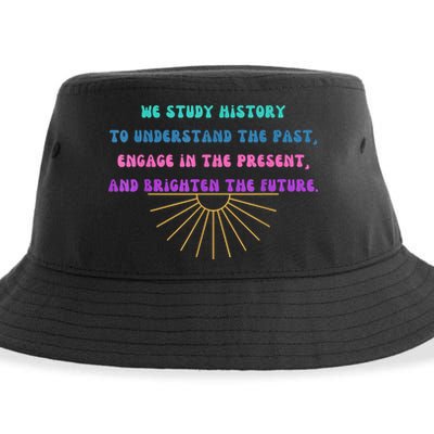 Study History Teach History Sustainable Bucket Hat