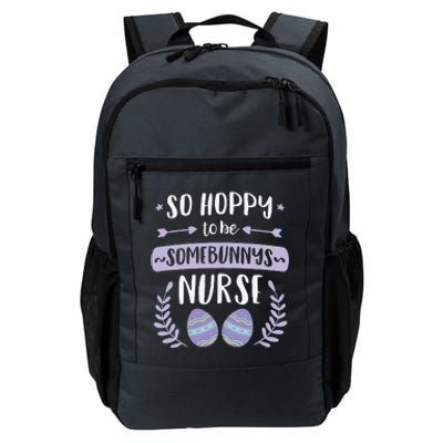 So Hoppy To Be Some Bunnys Nurse Cute Easter Nurse Daily Commute Backpack