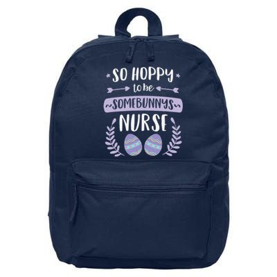 So Hoppy To Be Some Bunnys Nurse Cute Easter Nurse 16 in Basic Backpack