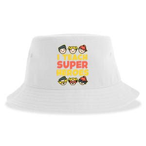 Super Hero Teacher I Teach Superheroes Sustainable Bucket Hat