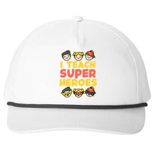 Super Hero Teacher I Teach Superheroes Snapback Five-Panel Rope Hat