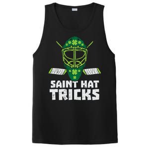 St Hat Tricks Funny St Patricks Day Ice Hockey Sport Gift PosiCharge Competitor Tank