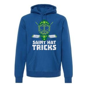 St Hat Tricks Funny St Patricks Day Ice Hockey Sport Gift Premium Hoodie