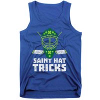 St Hat Tricks Funny St Patricks Day Ice Hockey Sport Gift Tank Top